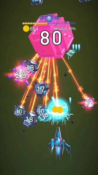 Dust Settle 3D - Galaxy Attack Mod ภาพหน้าจอ 2