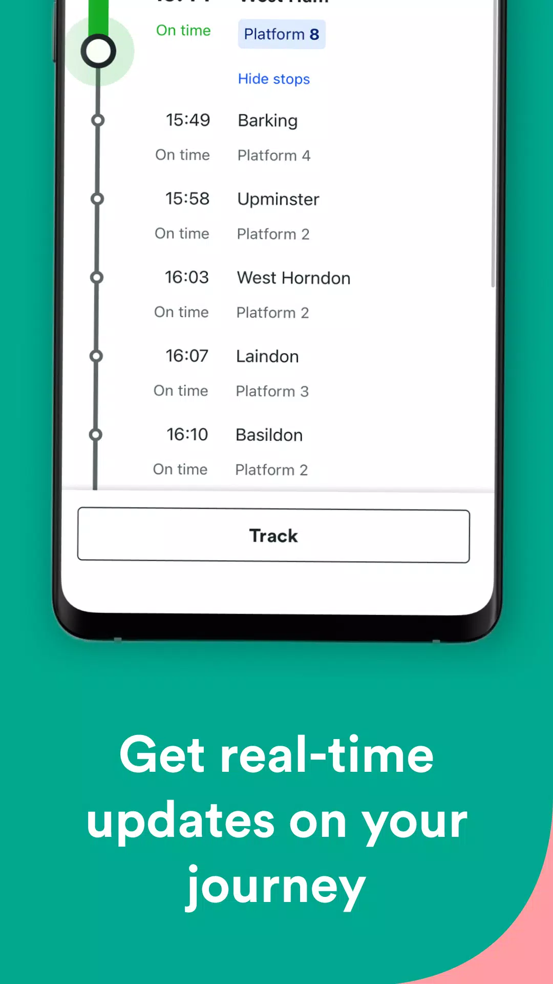 Trainline ภาพหน้าจอ 3