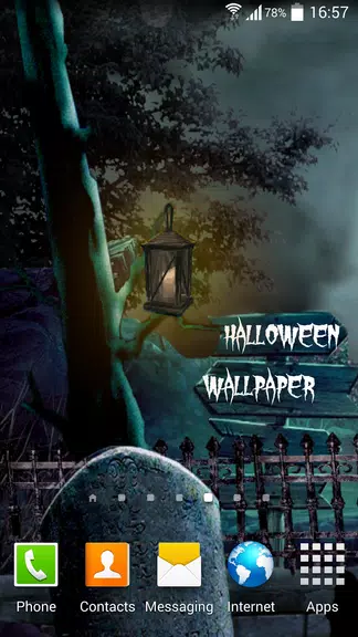 Halloween Live Wallpaper ဖန်သားပြင်ဓာတ်ပုံ 1