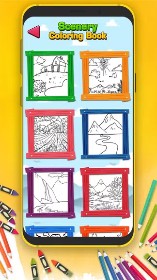 Scenery Coloring Book ภาพหน้าจอ 2