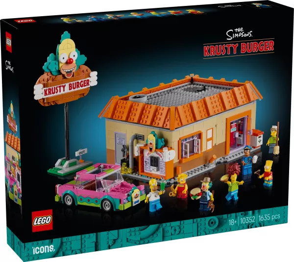 Lego သည် Simpsons ပူးပေါင်းမှုကိုပြန်လည်ရှင်သန်စေပြီး Krusty Burger Set ကိုလွှတ်တင်သည်