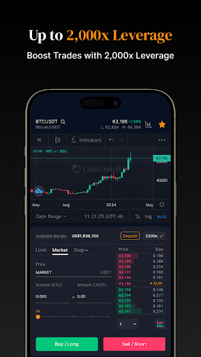 Schermata CoinUnited 2