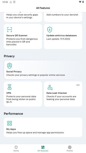 Kaspersky Antivirus & VPN Schermafbeelding 2