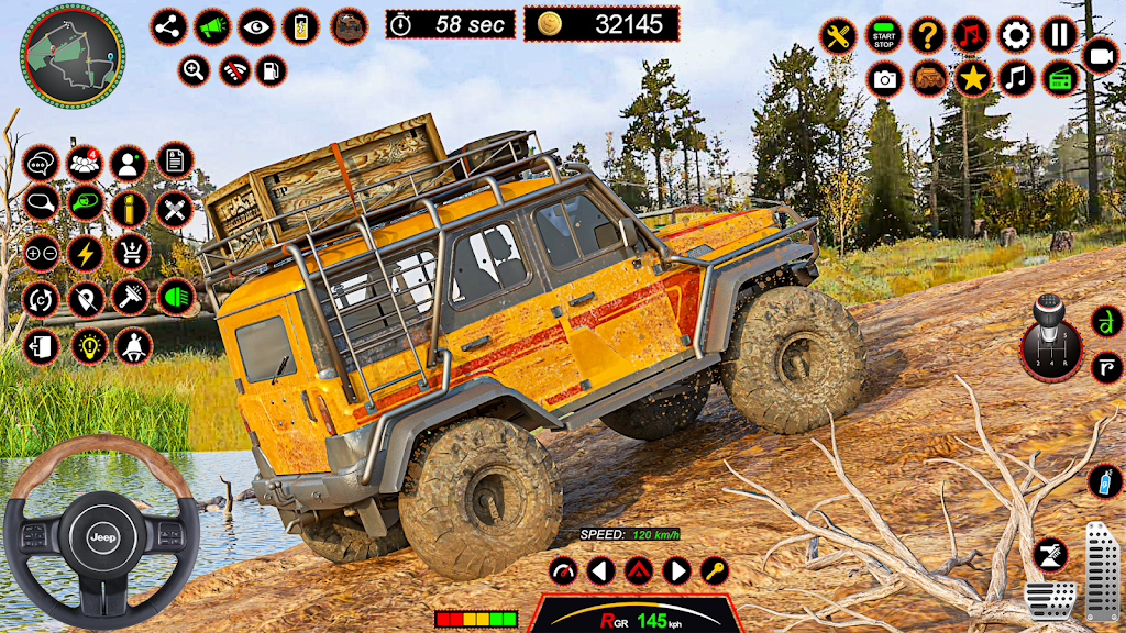 4x4 Jeep Driving Offroad Games Screenshot 0