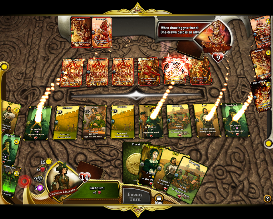 War of Omens Deck Builder Collectible Card Game Schermafbeelding 0