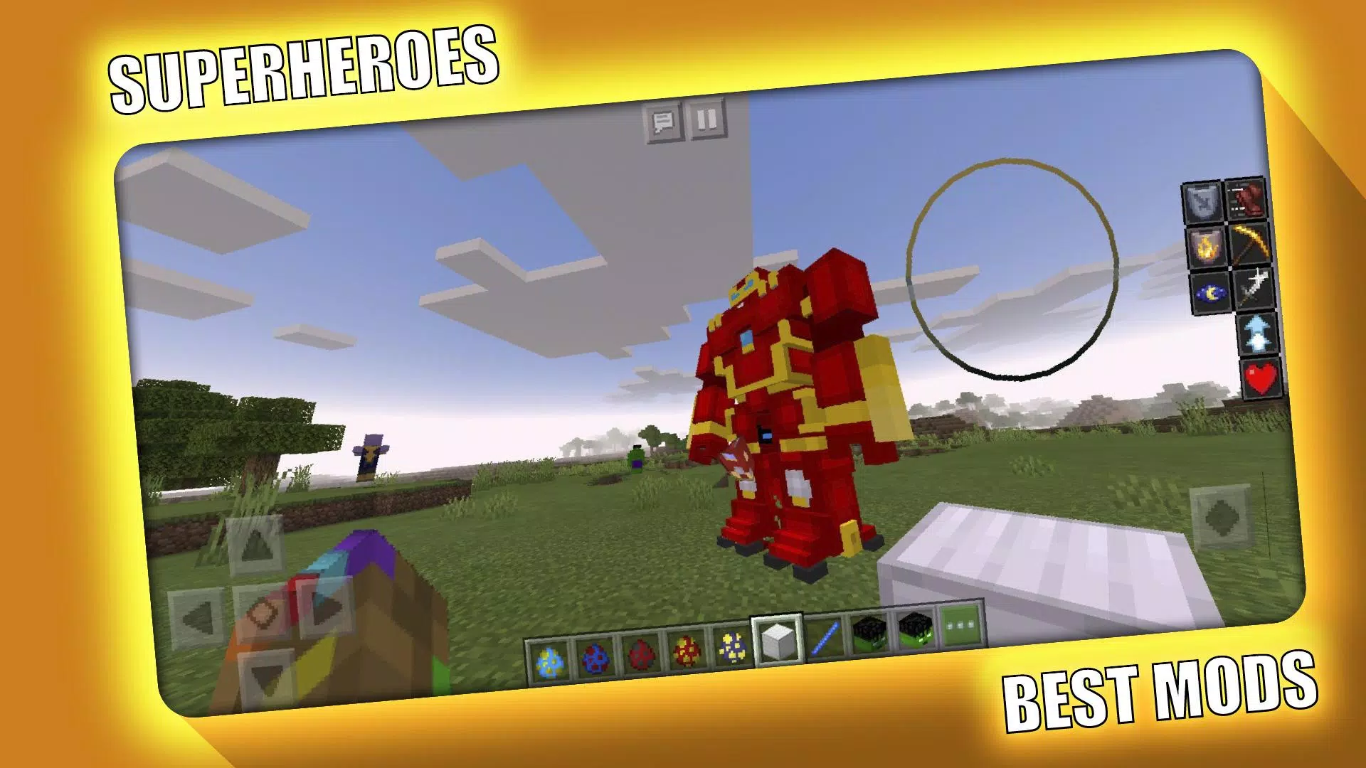 Superheroes Mod for Minecraft Tangkapan skrin 0