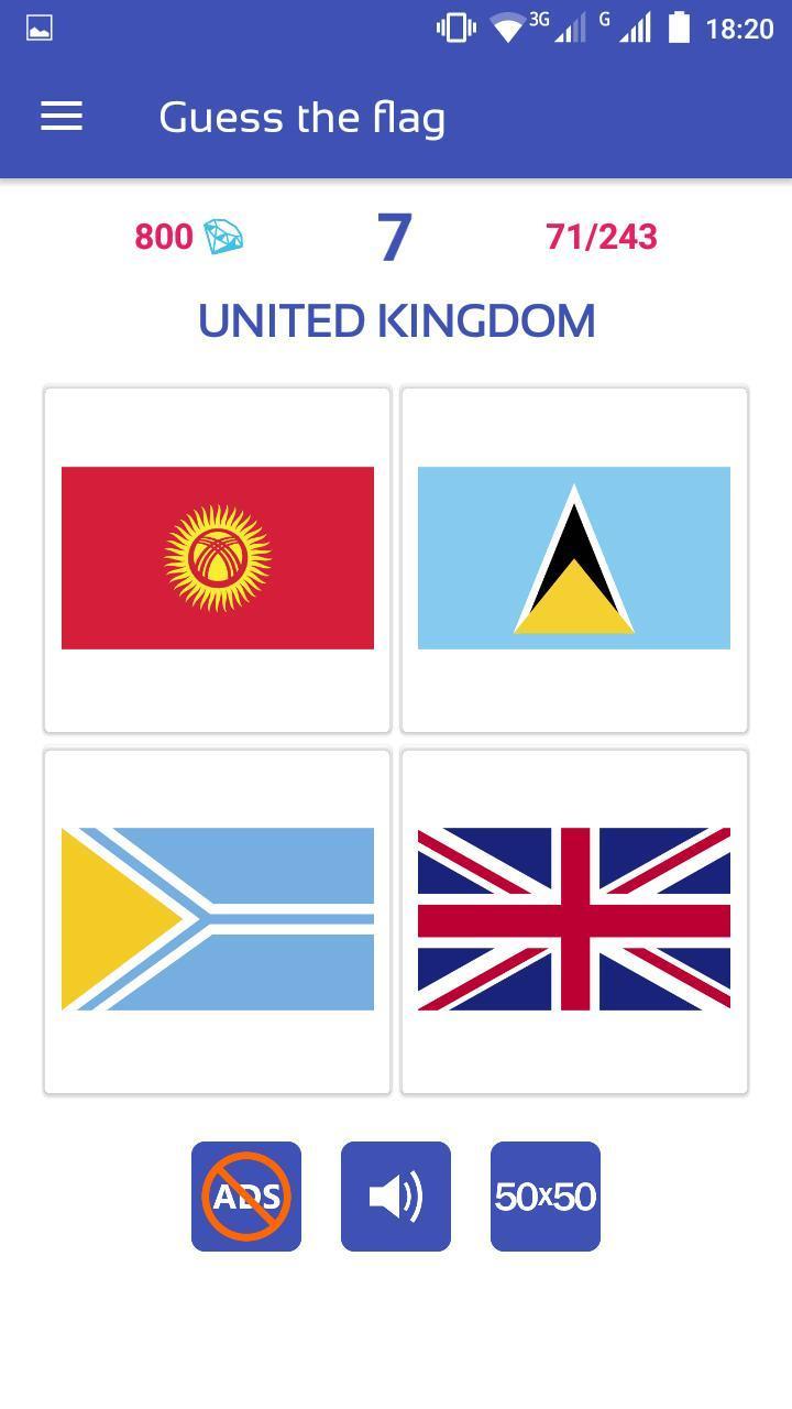 Flags Quiz ภาพหน้าจอ 0