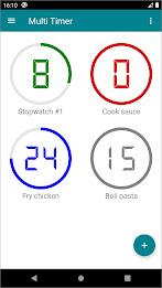 Schermata Multi Timer: concurrent timers 0