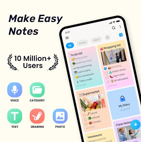 Easy Notes - Notas, Apuntes Captura de pantalla 0