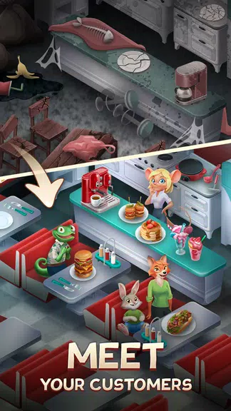 Schermata Merge Inn - Cafe Merge Game 2