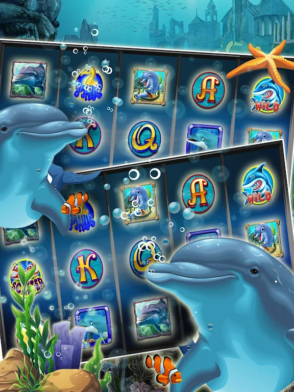 Lucky Dolphin Slots: Free Casino Slot Machines スクリーンショット 0