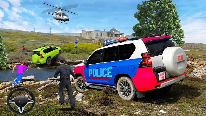 Offroad Police Car Chase Game Скриншот 1