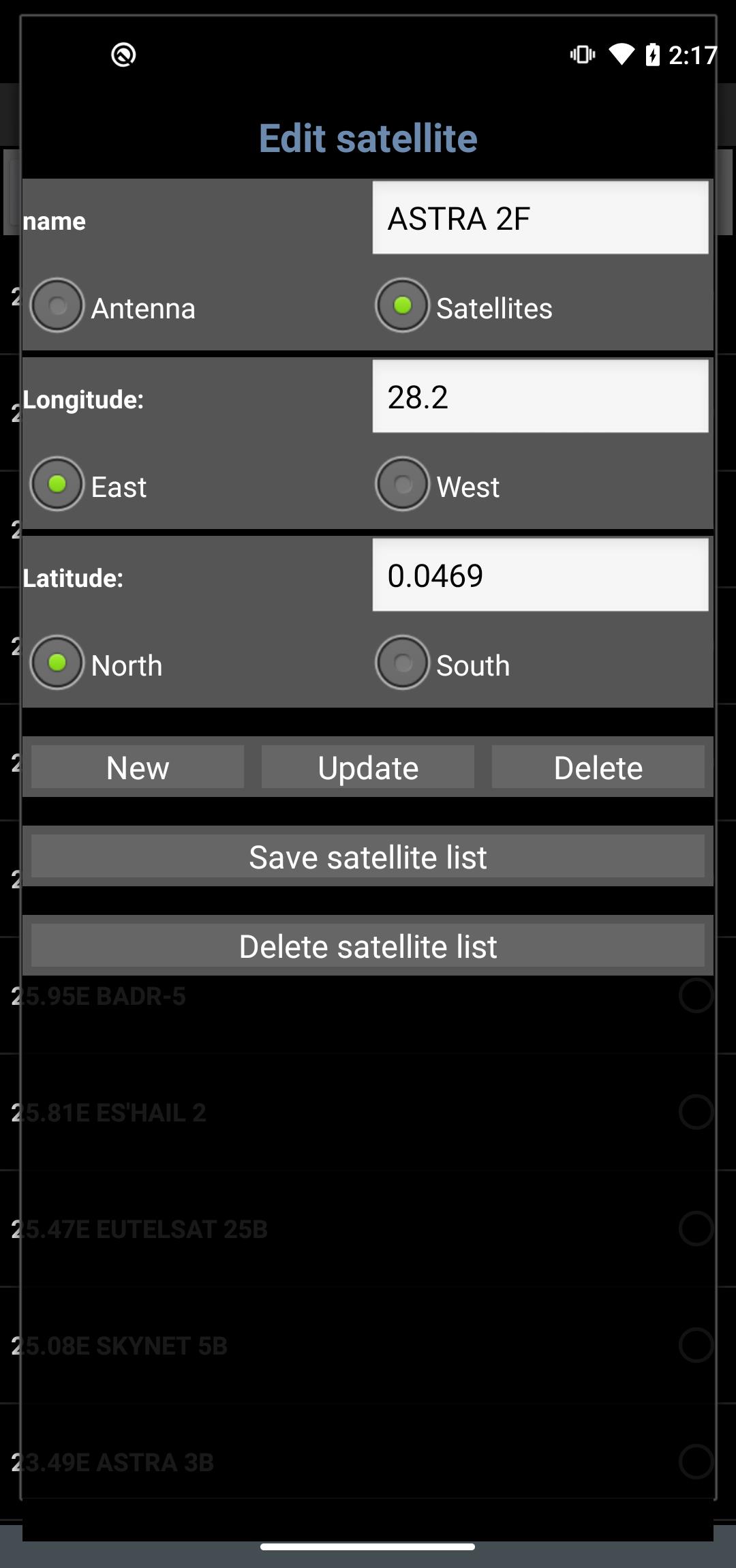 Satellite Locator Captura de tela 3