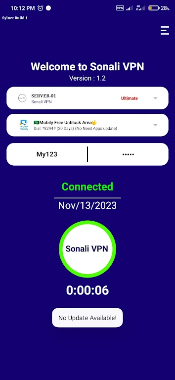 Sonali VPN Super fast Ekran Görüntüsü 0