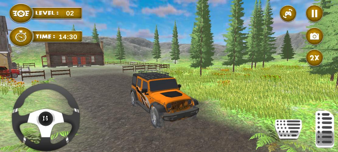 4x4 Mud Jeep Driving Games 3D 螢幕截圖 0