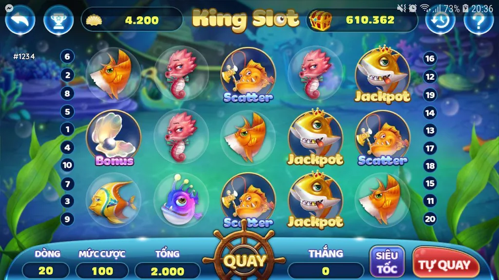 Thánh bắn cá ăn xu slots - bắn cá siêu thị Schermafbeelding 1