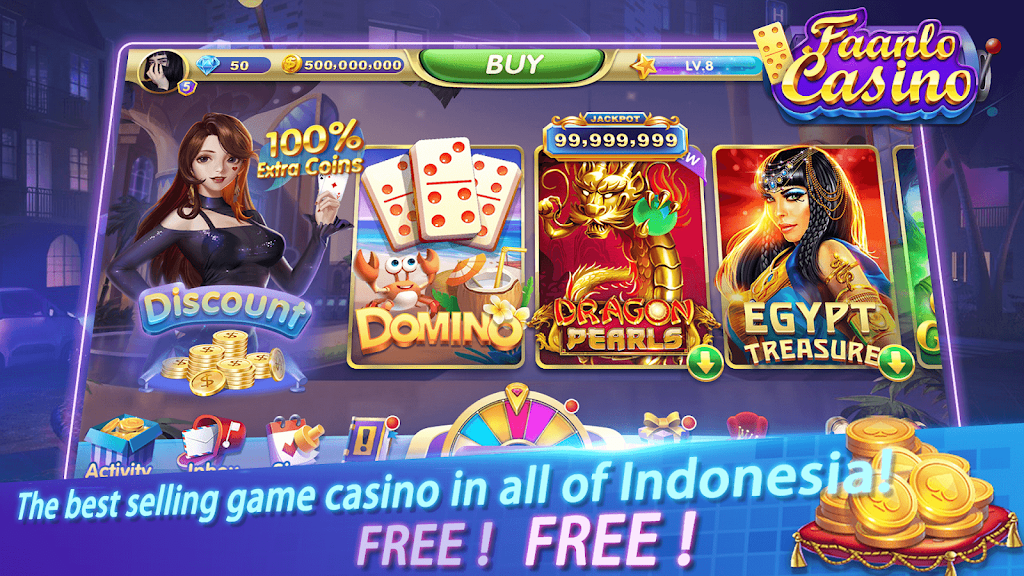 Faanlo Casino - 3D Domino Gaple Slots Online স্ক্রিনশট 0