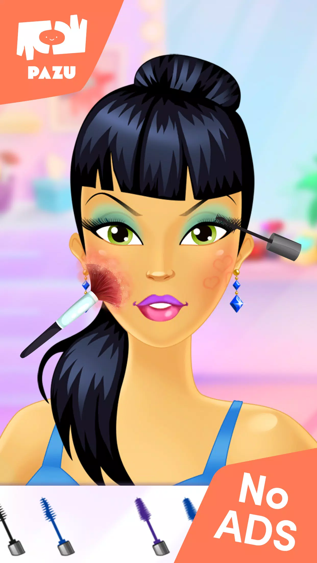子供向けのメイクアップゲームとドレスアップゲーム スクリーンショット 1