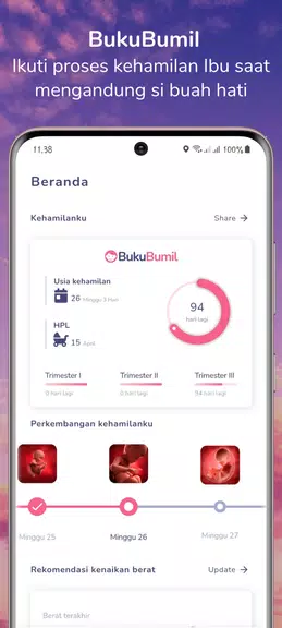 BukuBumil - Pregnancy Tracker Capture d'écran 0