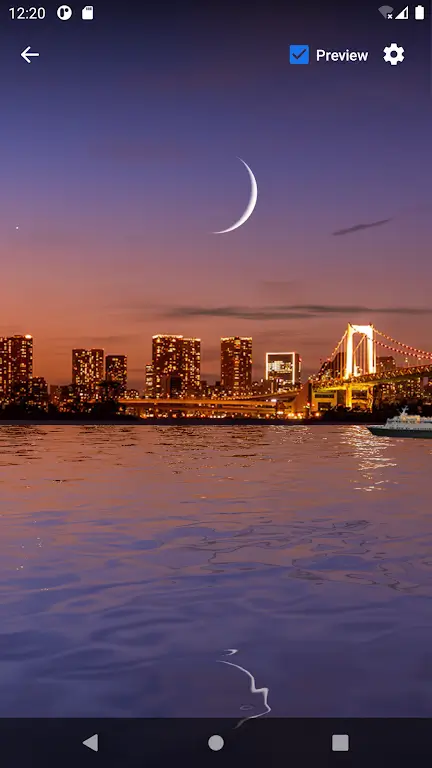 Moon Over Water Live Wallpaper应用截图第1张