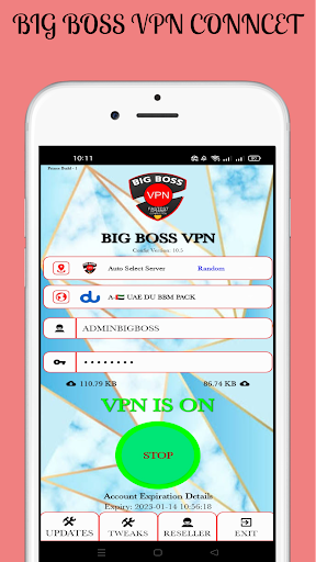 BIG BOSS VPN स्क्रीनशॉट 0