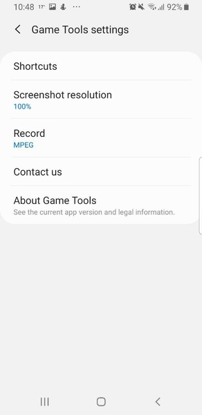 Samsung Game Tools Screenshot 2