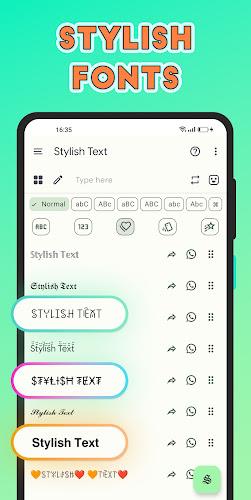 Stylish Text - Fonts Keyboard Zrzut ekranu 1