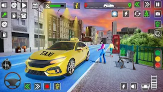 Taxi Driver Cab Car Driving 3D স্ক্রিনশট 2