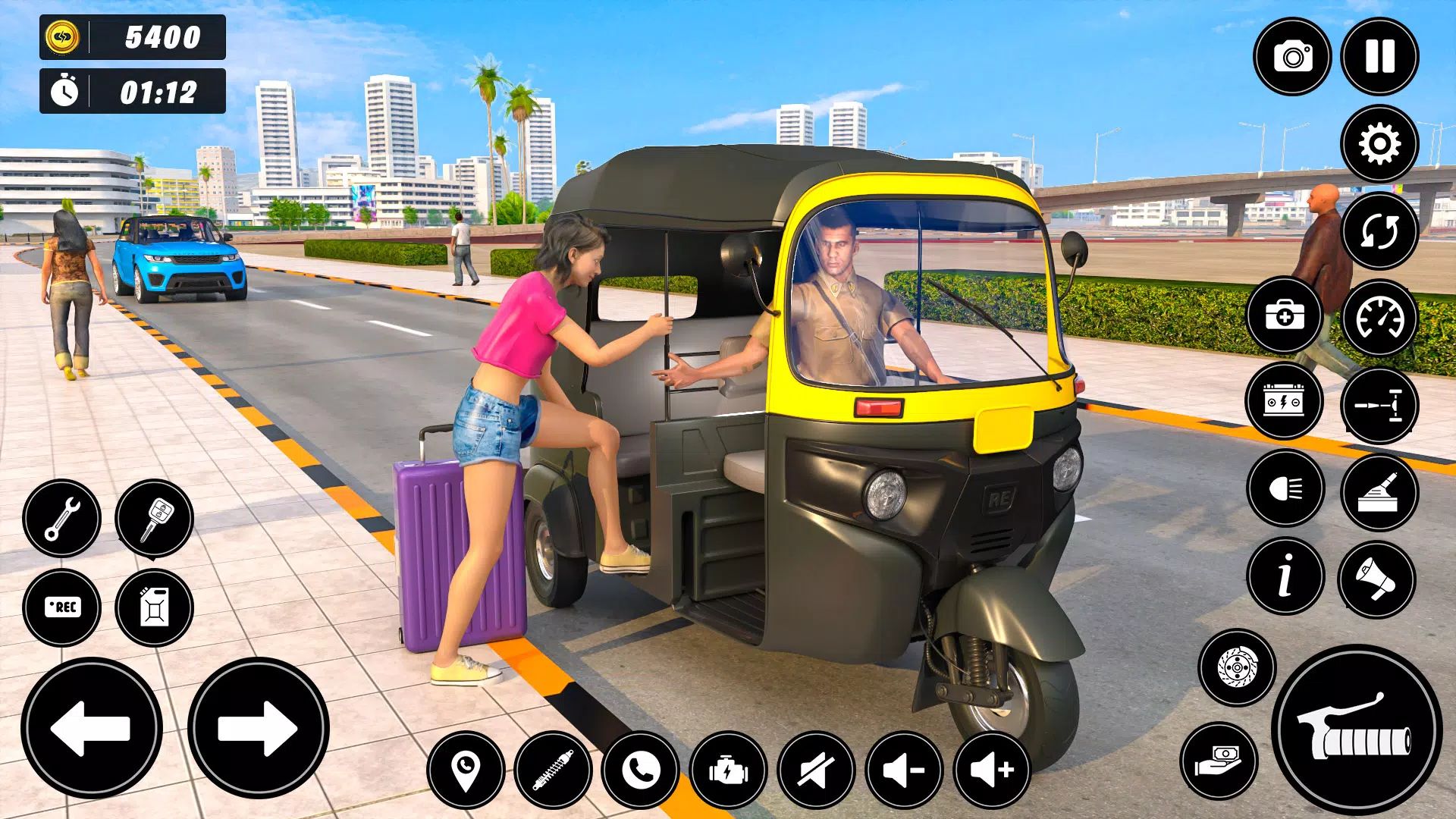 Auto Tuk Tuk Rickshaw Game Скриншот 1