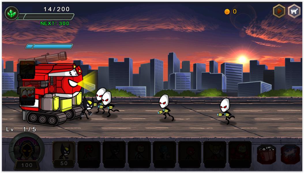 HERO WARS: Super Stickman Defense ภาพหน้าจอ 0