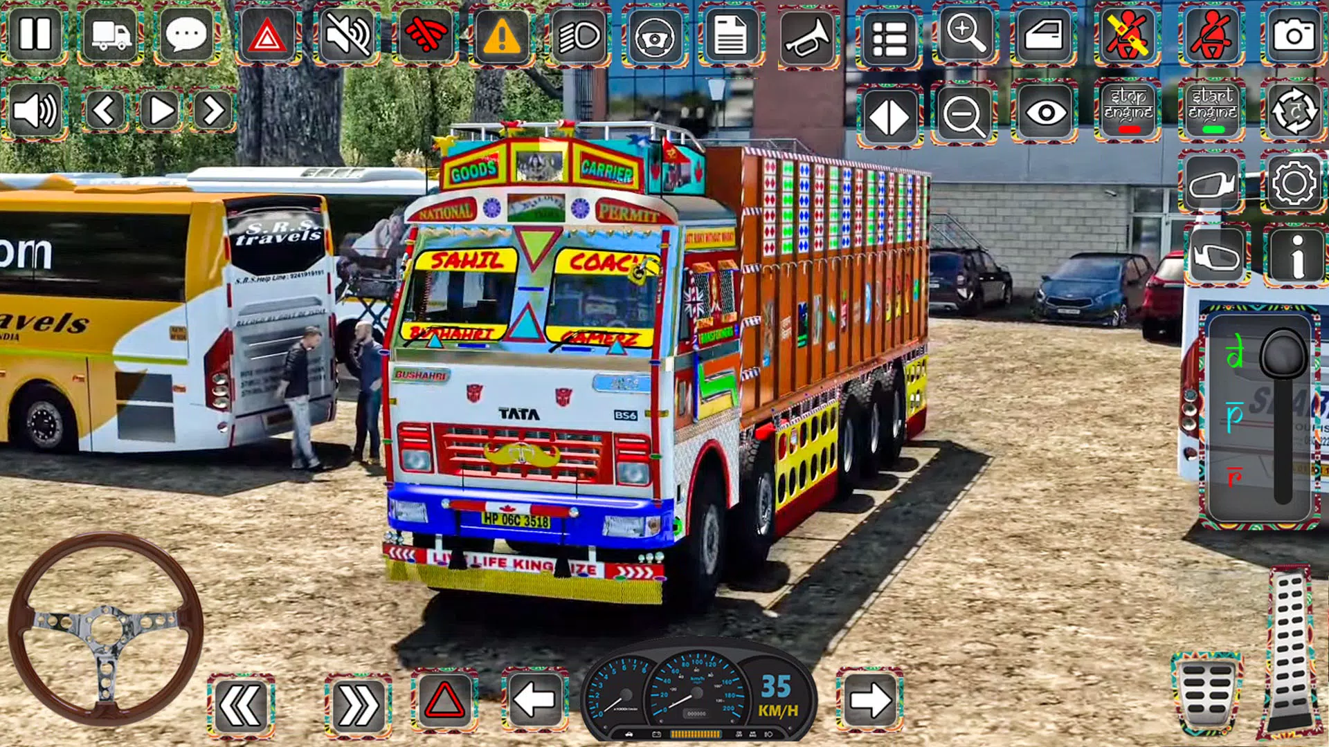 Indian Truck Driver Simulator Schermafbeelding 0