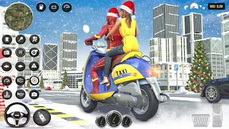 Superhero Bike Taxi Bike Games Capture d'écran 1