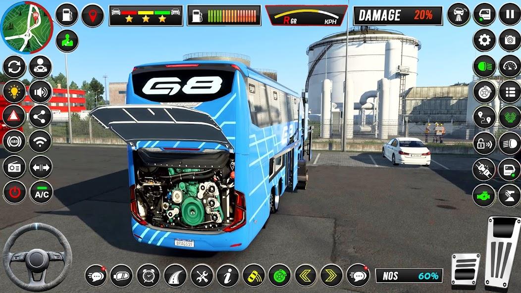 Coach Bus Driving- Bus Game Mod Captura de pantalla 2