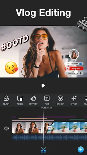Vlog video editor maker: VlogU 螢幕截圖 0