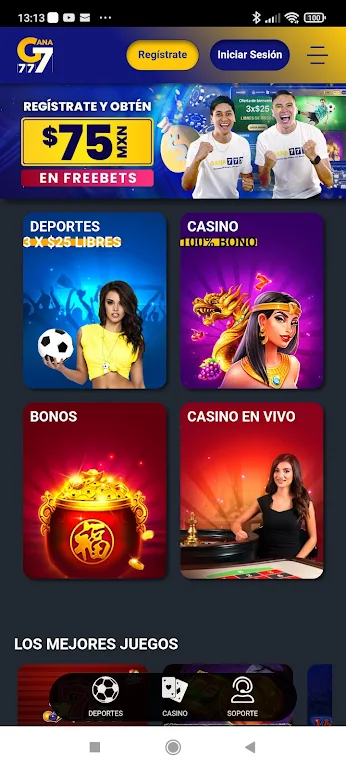 Gana777 Apuestas y Casino Capture d'écran 0