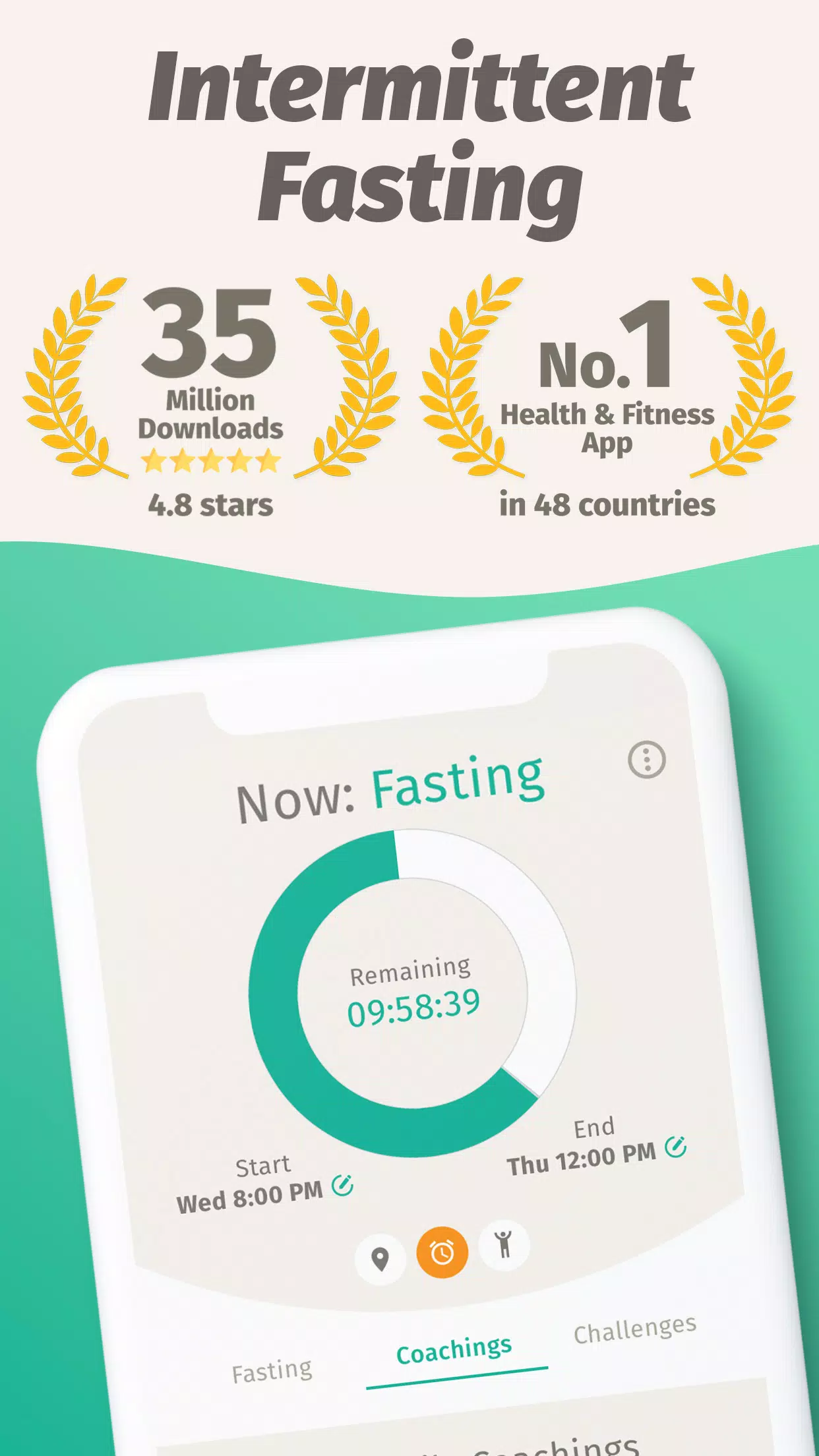 BodyFast: Intermittent Fasting 螢幕截圖 0