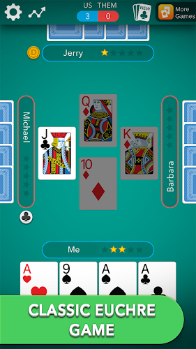 Euchre Classic Card Game Ảnh chụp màn hình 0