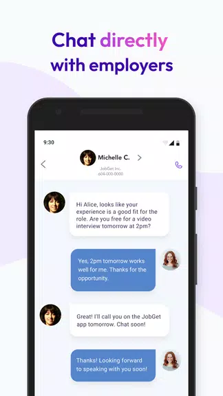 JobGet: Get Hired स्क्रीनशॉट 1