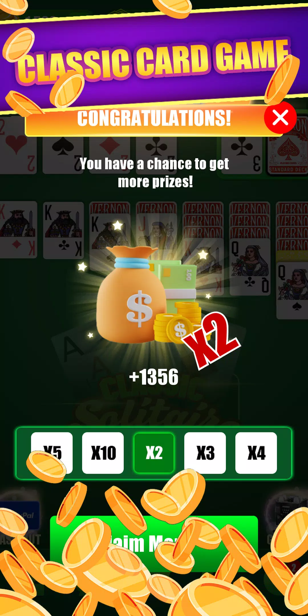 Funny Solitaire-Card Game Tangkapan skrin 1