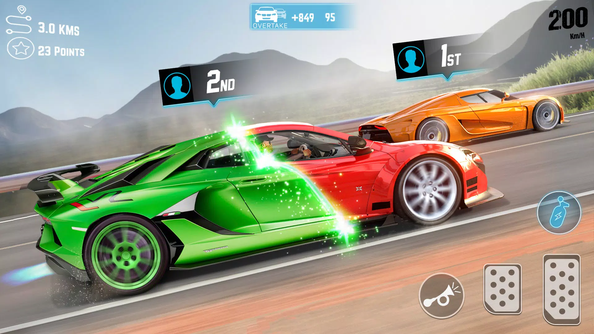 Real Highway Car Racing Game Ảnh chụp màn hình 1