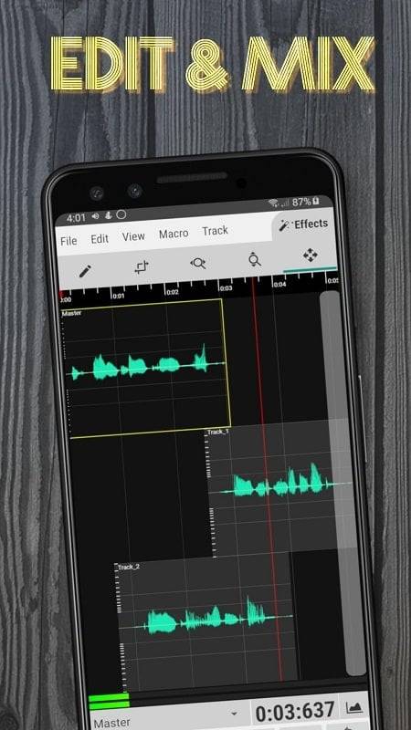 WaveEditor Record & Modifier Capture d'écran 1