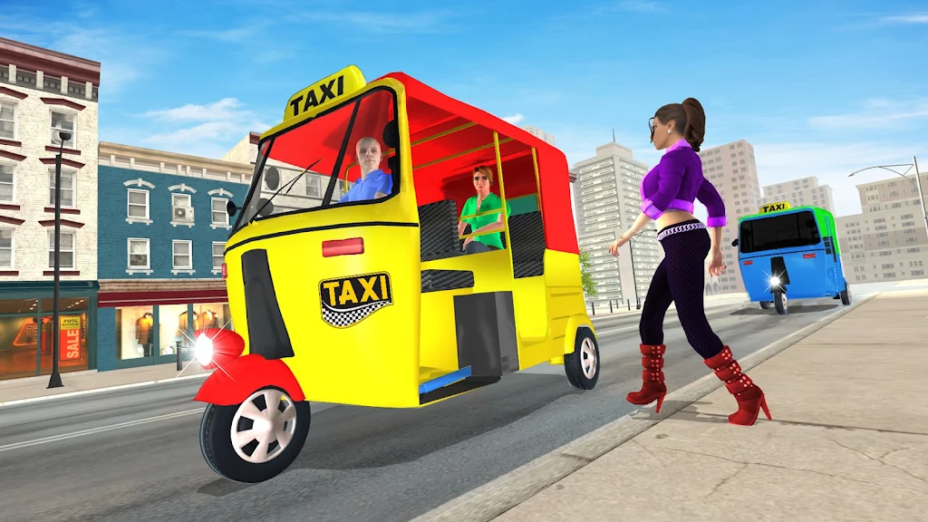 Grand Tuk Tuk Rickshaw Game Скриншот 2