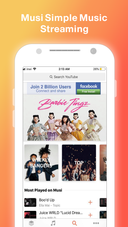 Schermata Musi : Simple Music Streaming Advice 2019 1