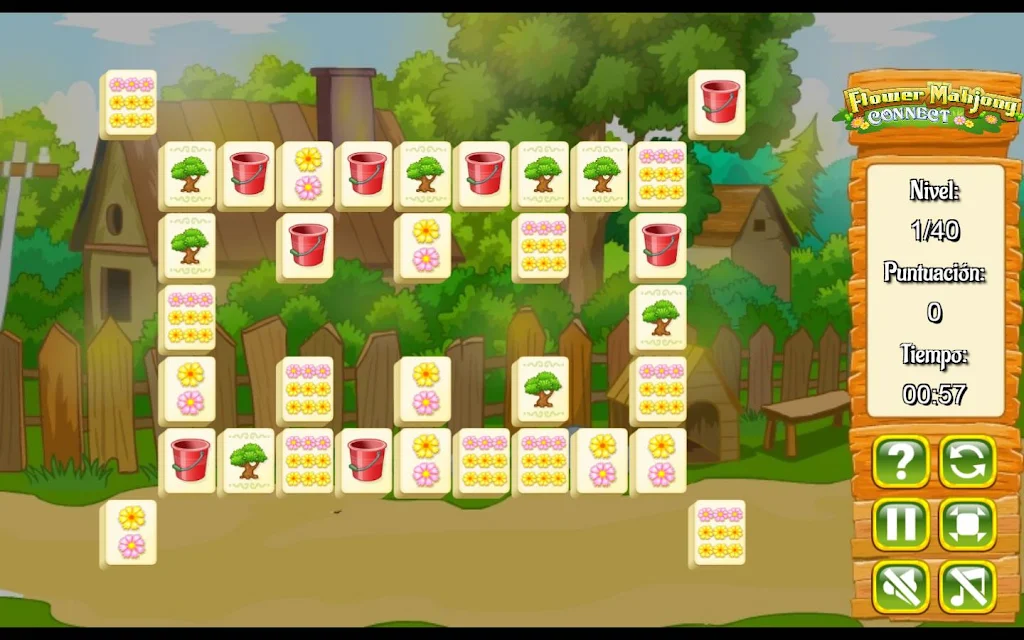 Flower Mahjong Flores ภาพหน้าจอ 1