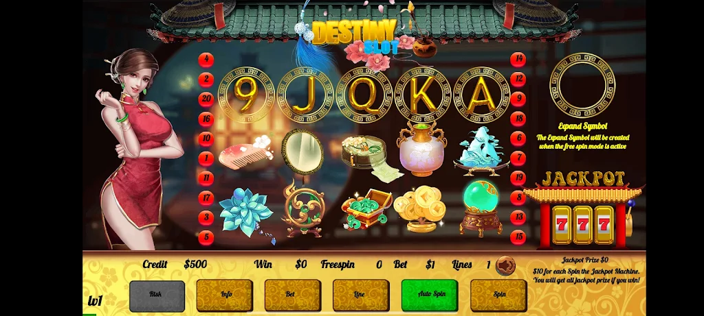 Jackpot Slots of Chinatown 螢幕截圖 1