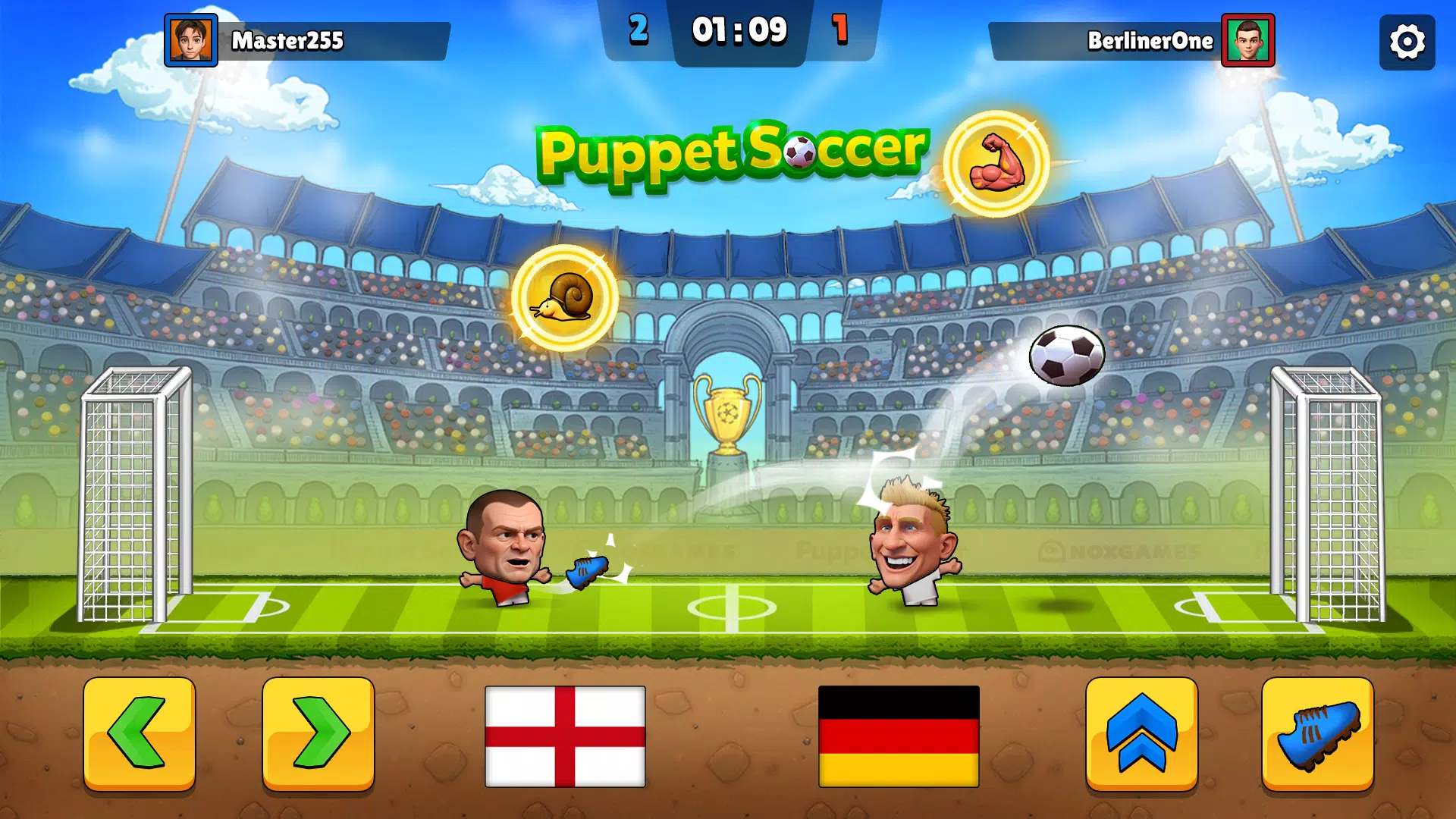 Puppet Soccer - Football Captura de pantalla 1