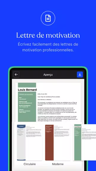 CV.fr : Créer un CV pro 螢幕截圖 1