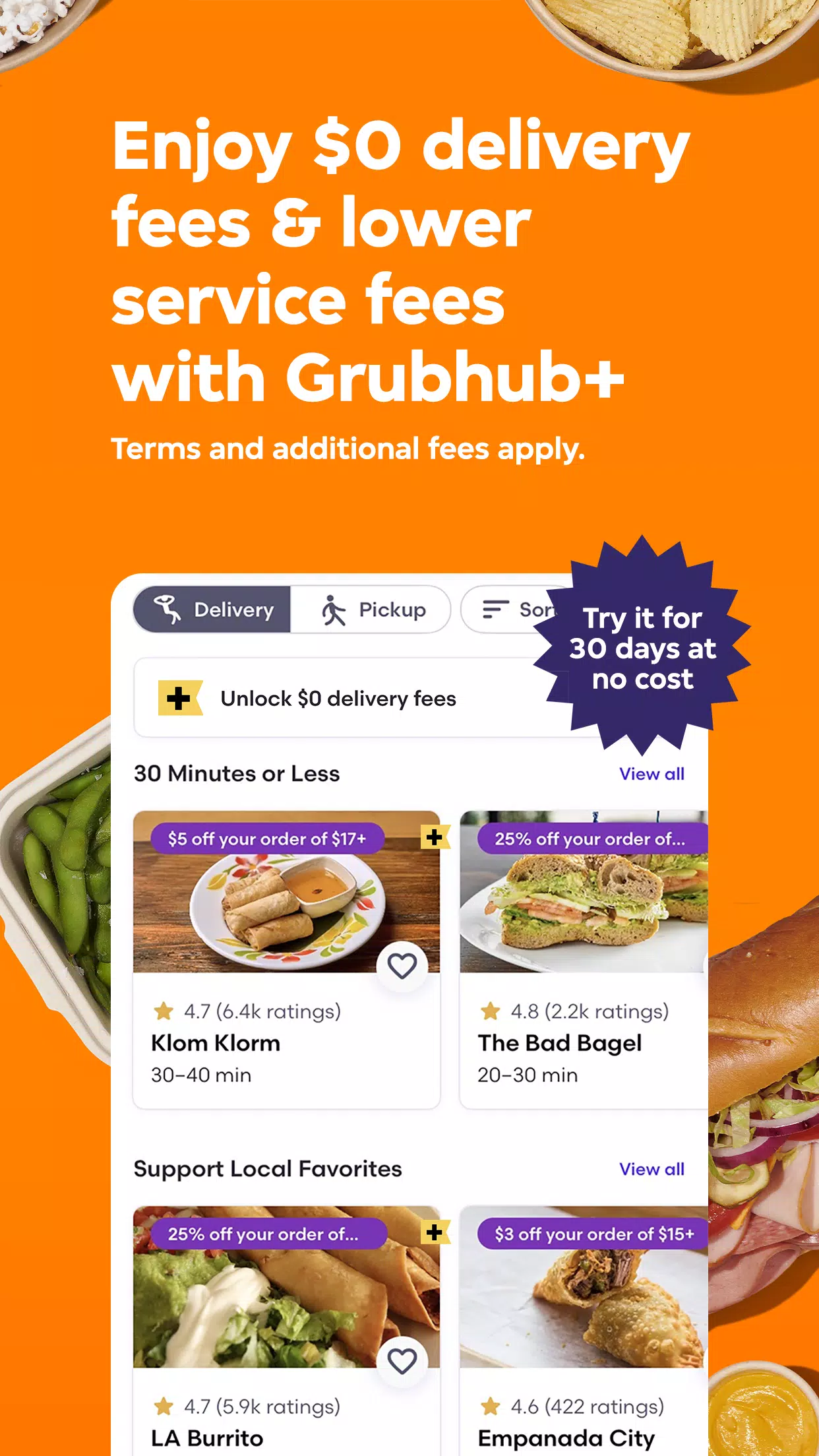 Grubhub Zrzut ekranu 3