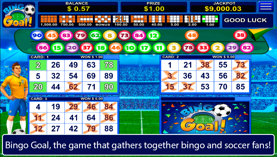 Bingo Goal - Video Bingo 螢幕截圖 0