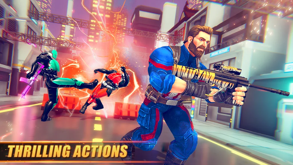 Superhero FPS Shooting Battles Schermafbeelding 0